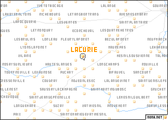 map of La Curie