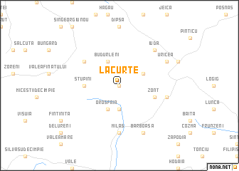 map of La Curte