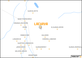 map of La Curva