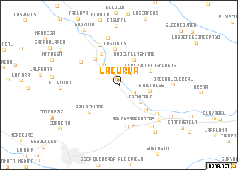 map of La Curva