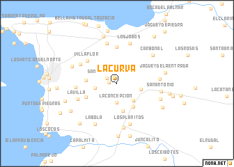 map of La Curva