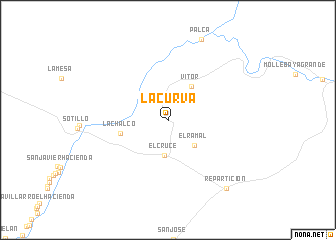 map of La Curva