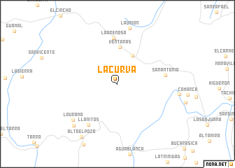 map of La Curva