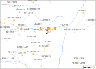 map of La Curva