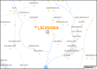 map of Lacu Sinaia