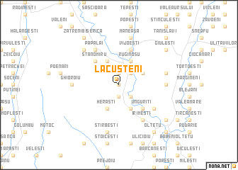 map of Lăcusteni