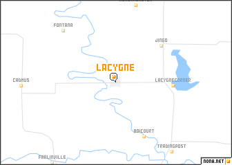 map of La Cygne