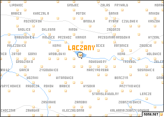 map of Łączany