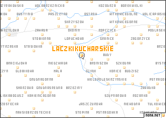 map of Łączki Kucharskie