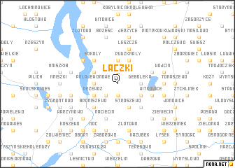 map of Łączki