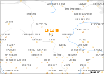 map of Łączna