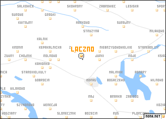 map of Łączno