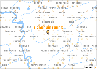 map of Ladagwin Taung