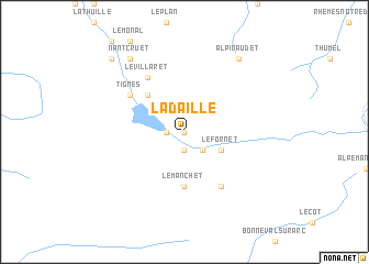 map of La Daille