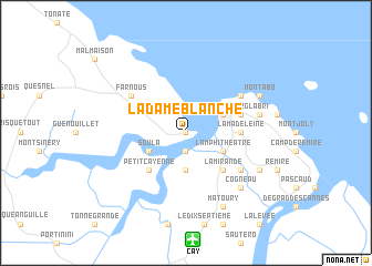 map of La Dame Blanche