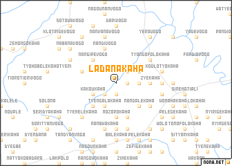 map of Ladanakaha