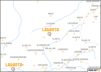 map of La Danta