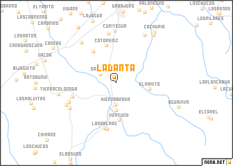 map of La Danta