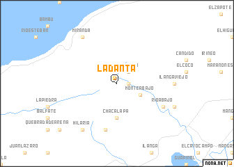 map of La Danta