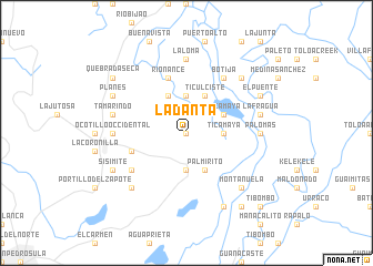 map of La Danta