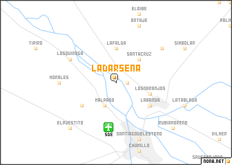 map of La Dársena