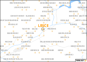 map of Ladce