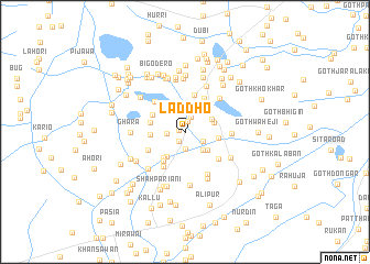 map of Laddho