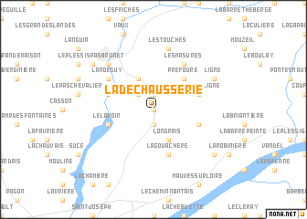 map of La Dechausserie
