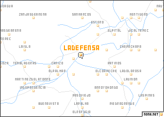 map of La Defensa