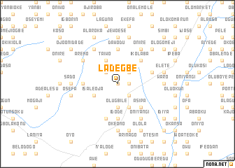 map of Ladegbe