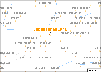 map of La Dehesa del Val