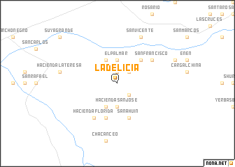 map of La Delicia