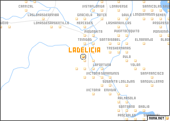 map of La Delicia