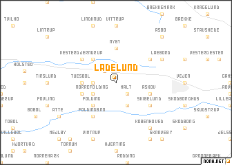 map of Ladelund