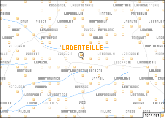 map of La Denteille