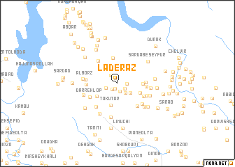 map of Lāderāz