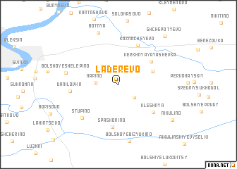 map of Laderevo