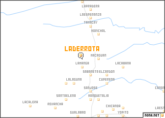 map of La Derrota