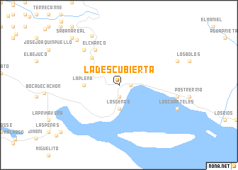 map of La Descubierta