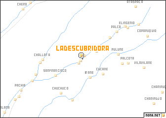 map of La Descubridora