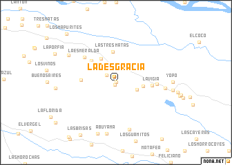 map of La Desgracia