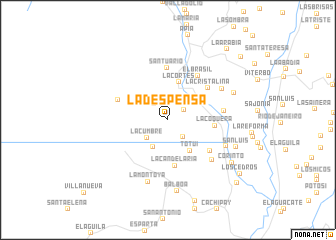 map of La Despensa