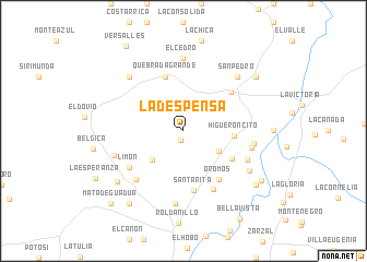 map of La Despensa