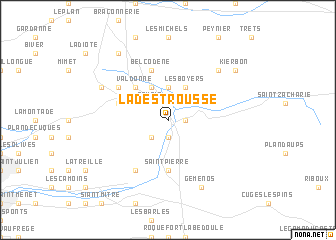 map of La Destrousse