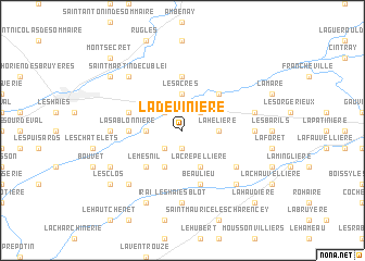map of La Dévinière