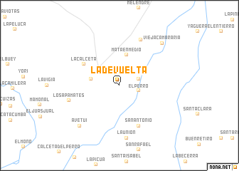 map of La Devuelta