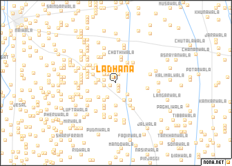 map of Ladhāna
