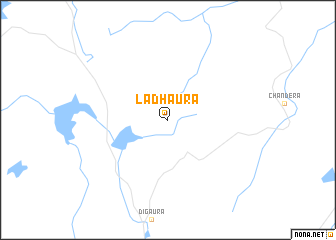 map of Ladhaurā