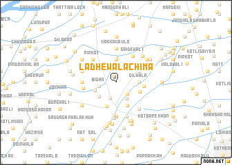 map of Ladhewāla Chīma