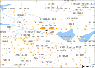 map of Ladhewāla